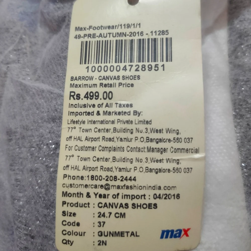 MAX Barrow Canvas Women Shoes - Picture 4 of 5